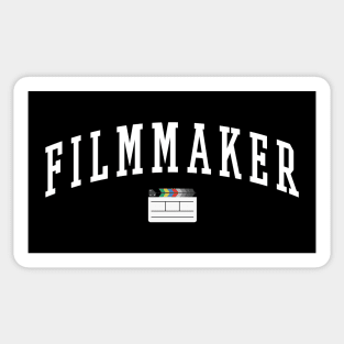 Filmmaker Vintage Varsity Clapperboard Sticker